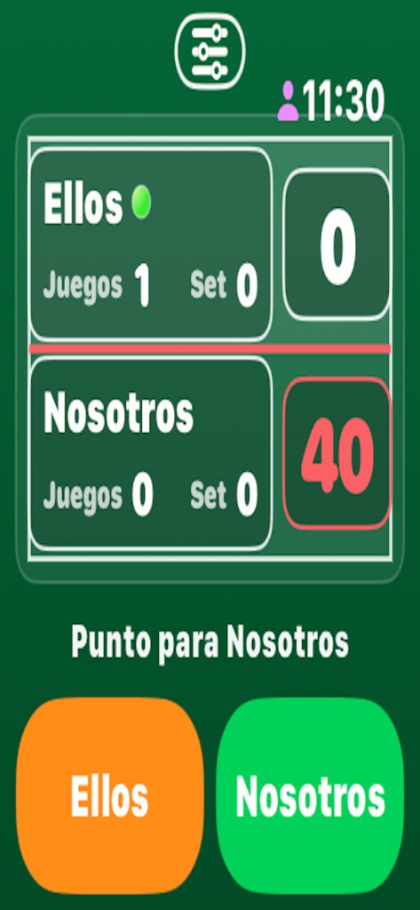 Reloj con punto para nosotros